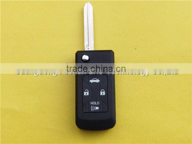 4 buttons car key remote control flip case shell for Toyota Camry