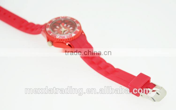 New custom fashion watches women colorful silicone starp for watches