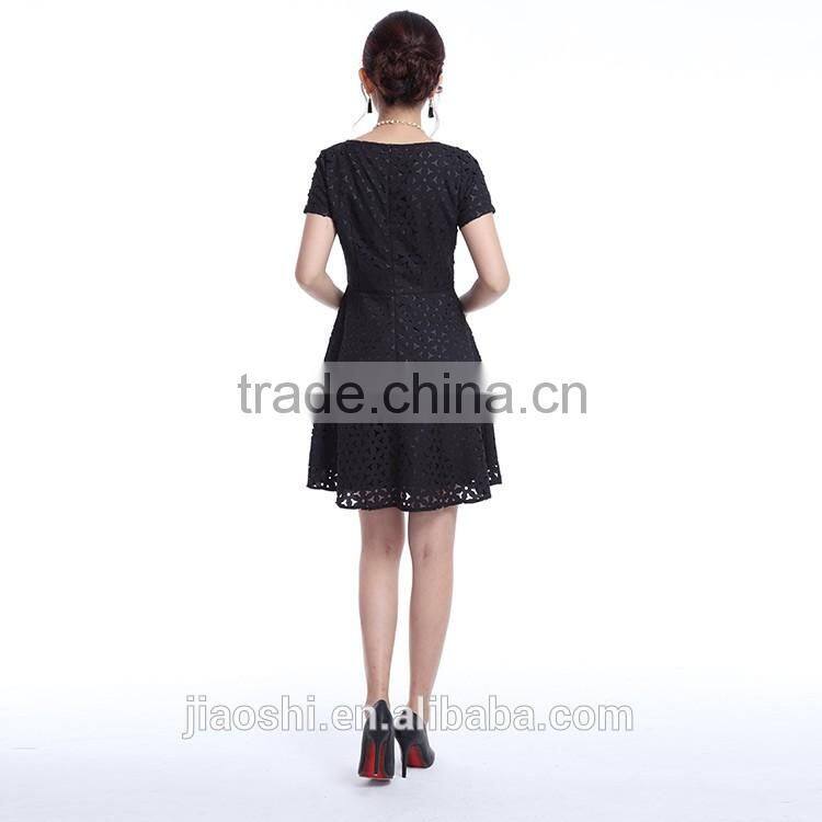 Lastest design women dresses fashion black ladies dress for formal party
