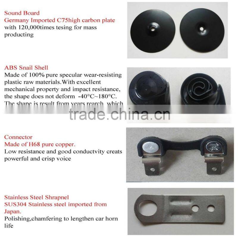 Magic Voice Environment Health Black Auto Parts Waterpoof 80mm Exclusive Siren 12V Speaker Eletcric Car Horn