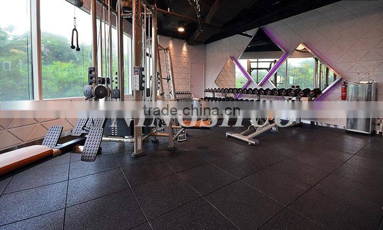 Trade Assurance EPDM speckels rubber floor tile, crossfit rubber flooring tile