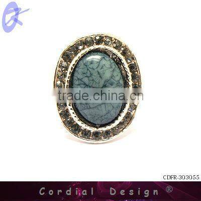 2013 newest hot sale fashion jewelry oil drip around rhinestone rings