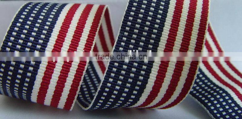 rainbow Polyester Woven Ribbon