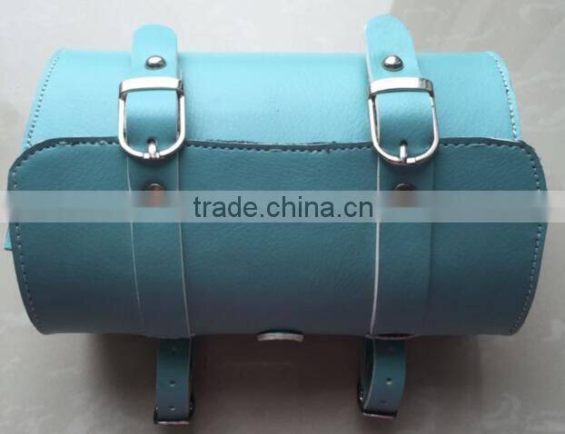 2015 high quality fashion pu leather saddle bike bag bicycle bag
