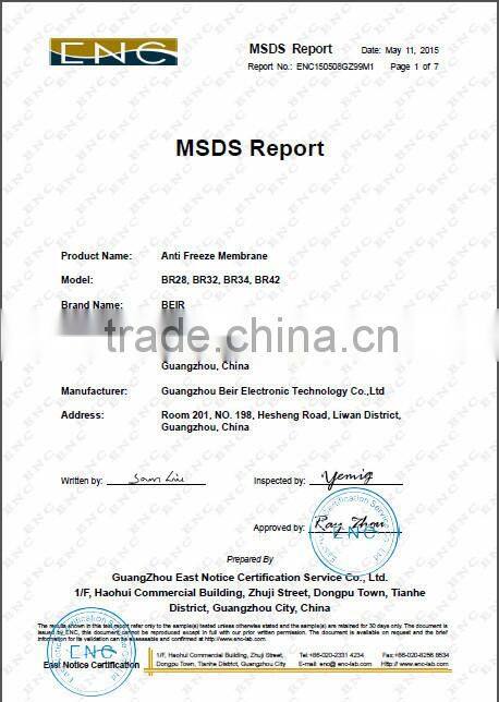 Beir hot sale Anti-Freezing Membrane For Cryolipolyse Slimming Machine with CE