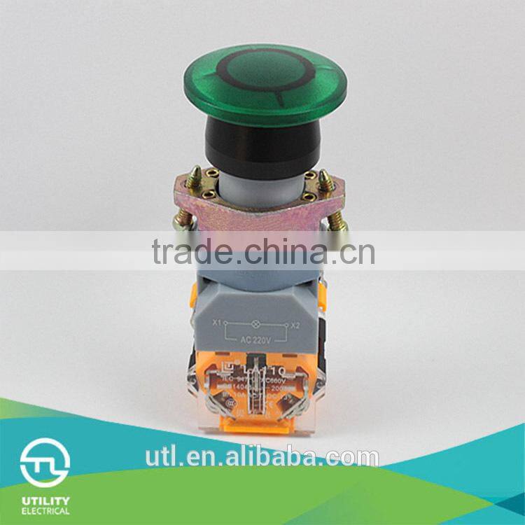 yueqing brand electrical button switch LA110-A2 small button light switch
