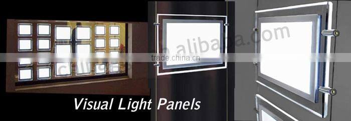 Acrylic real estate agent window led display light box for advertising