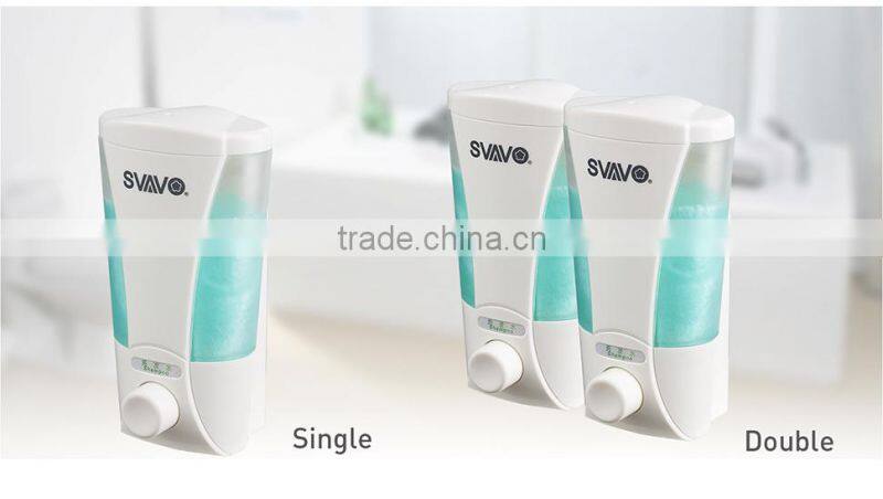 200ml*2 Double shampoo liquid soap dispenser for hotel bathroom V-4701-2