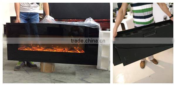 led flame effect wall mounted fireplace heater