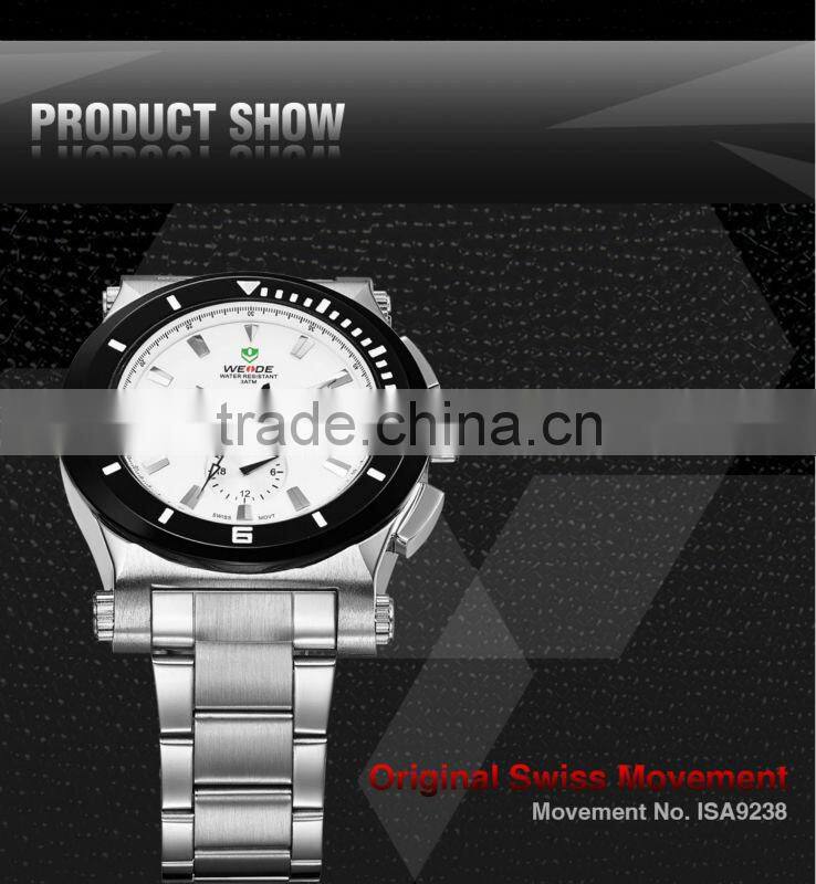 New WEIDE High Quality Sport Watches Original Movement 6 Hands Multi-Functional Quartz Men Watch 24-hour Dispatch WH915