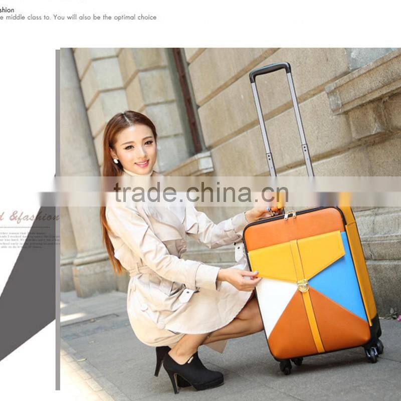 PU Leather Trolley Luggage Case Padlock For Luggage