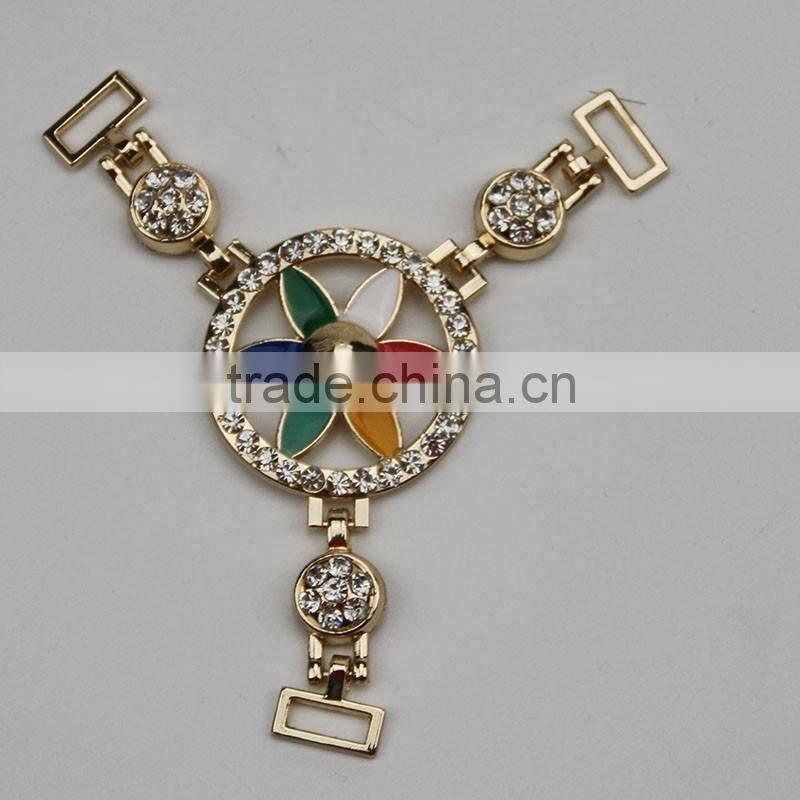 fashion rhinestone ladies shoe raw material Made In China Factory