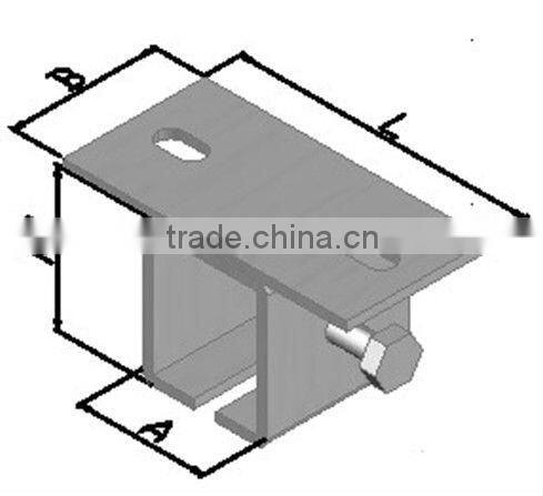 high quality hanger roller bracket with white galvanized