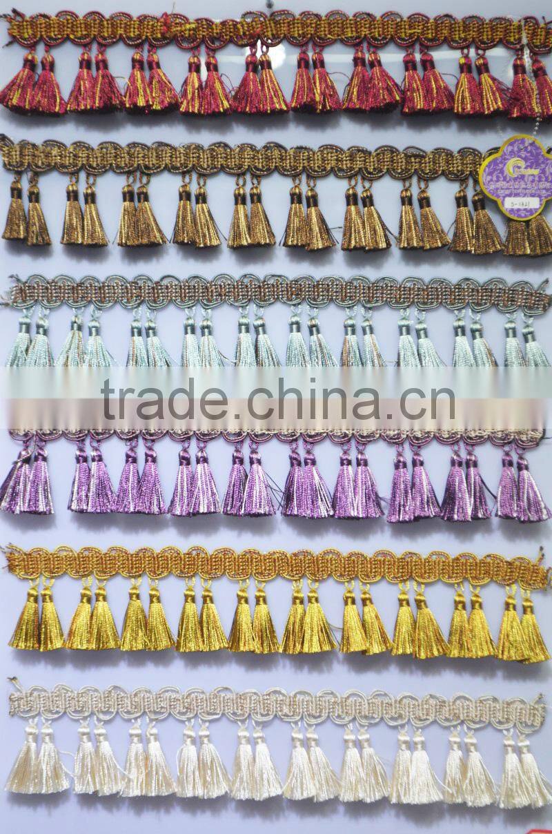 small tassel fringe for sofa,decorative tassels for curtains