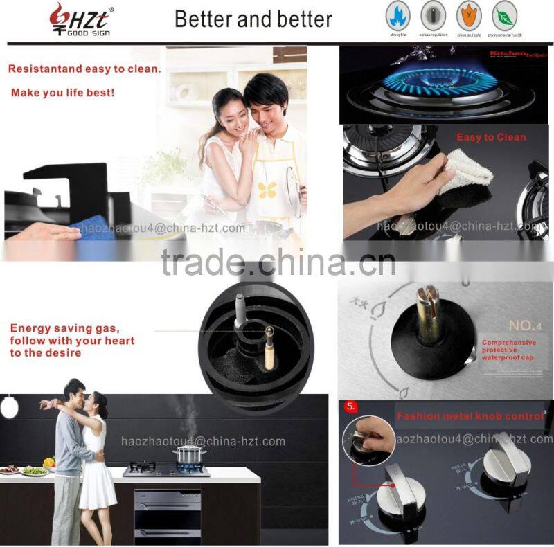 Morden Style brass burner corner 3 burner gas hob