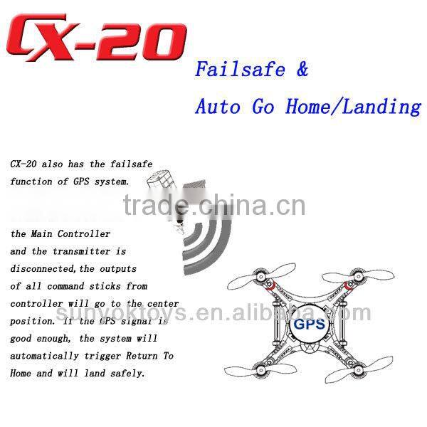 CX20 RC Quadcopter with GPS Altidude Hold System, Quadcopter GPS