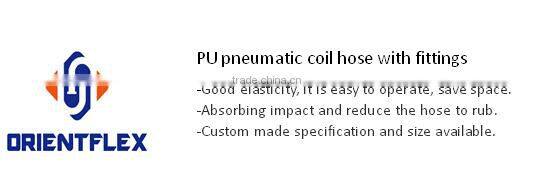 PU pneumatic coil hose with fittings