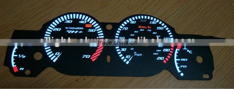 OSRAM material EL Luminous instrument board / EL sheet dashboard / EL panel dashboard