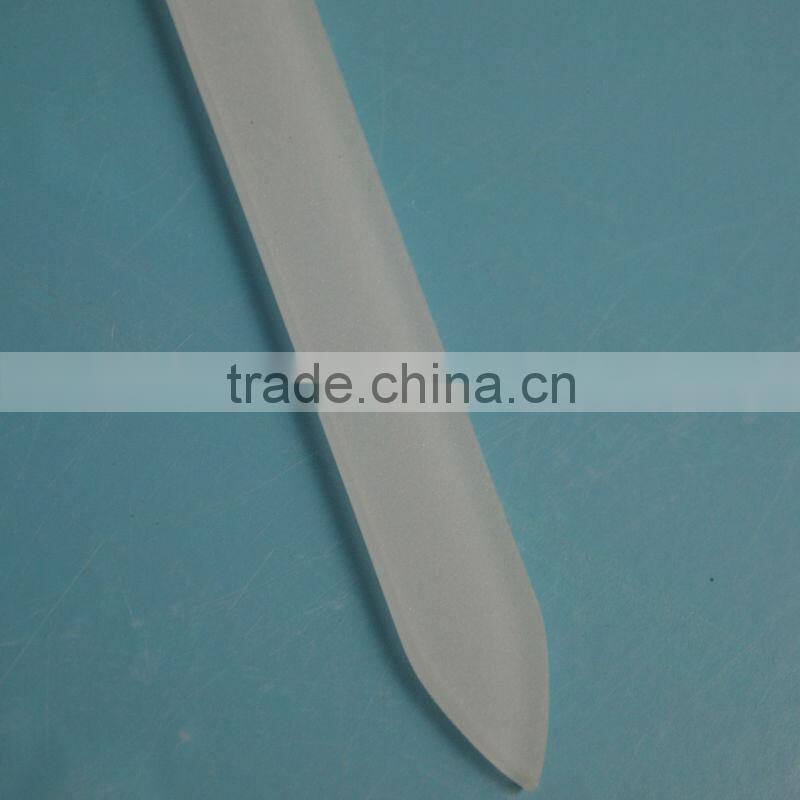 BLC-014 140mm Beauty girl pattern with pvc bag packing beauty glass nail file