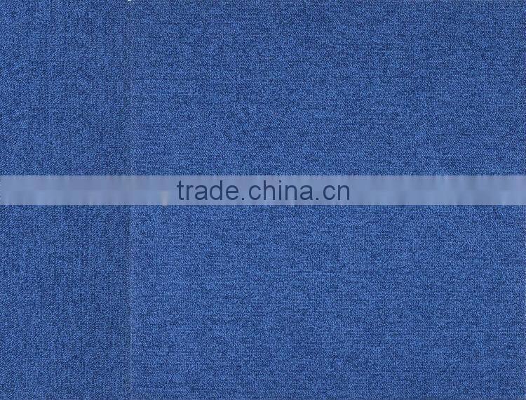 100% nylon plain blue carpet for office 50*50