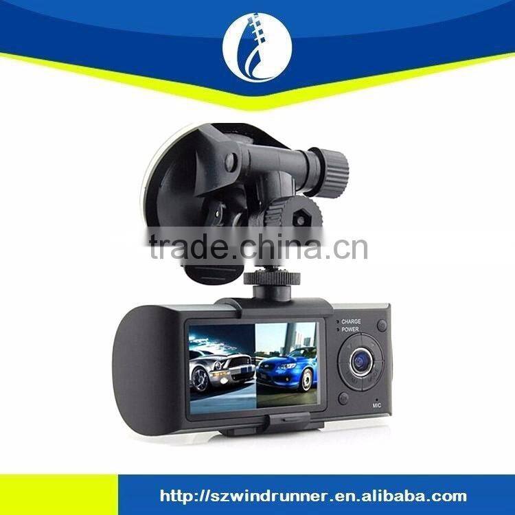 2.7 Inch LCD Wide Angle Dual Camera Car DVR dash cam Car Black Box X3000 With GPS Logger