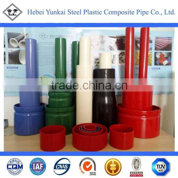 Inner and outer EP epoxy resin coated spiral steel pipe with flange connector