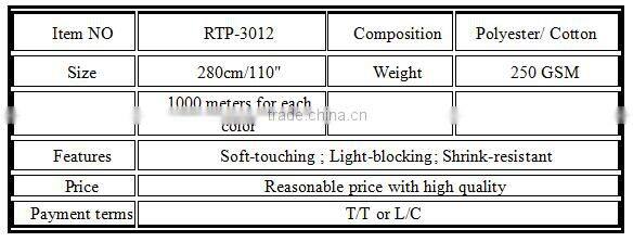 blackout 3D printed Poly/cotton fabric for curtain/sofa/beddings- Japan style