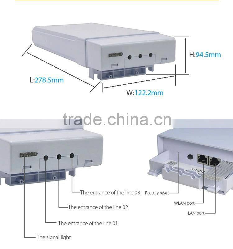 Newest portable 5.8ghz outdoor waterproof wireless audio transmission with 17dBi antenna