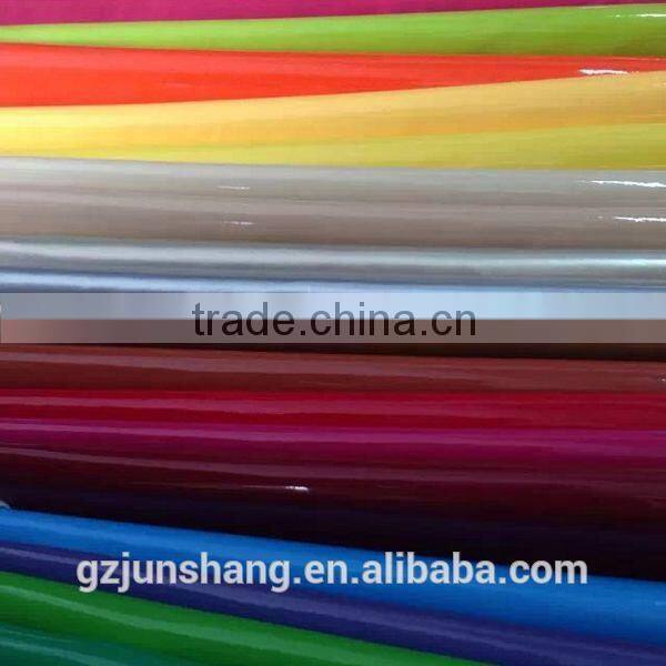Colorful patented PU synthetic leather for shoes upper usage very fashion