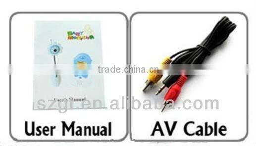 Mini 2.4G wireless 1.8" TFT LCD video baby monitor 4 channels rechargeable monitor