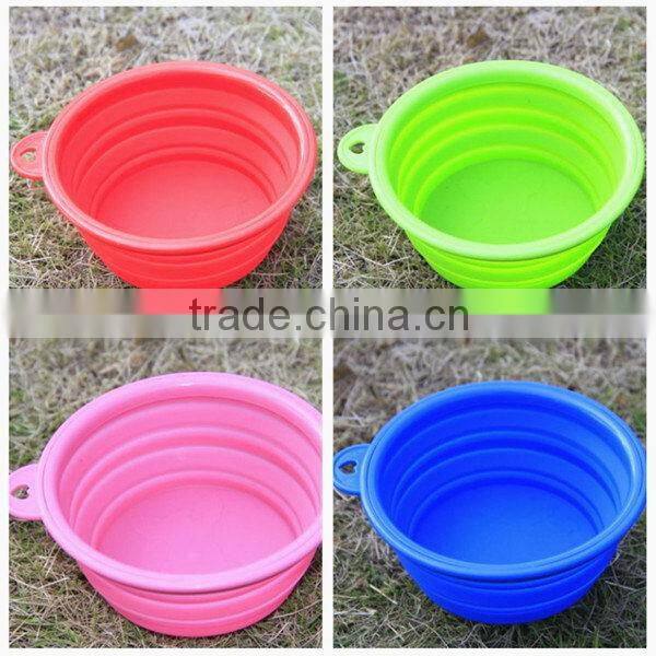 High quality hotsell folding silicone pet feeders pet bowls