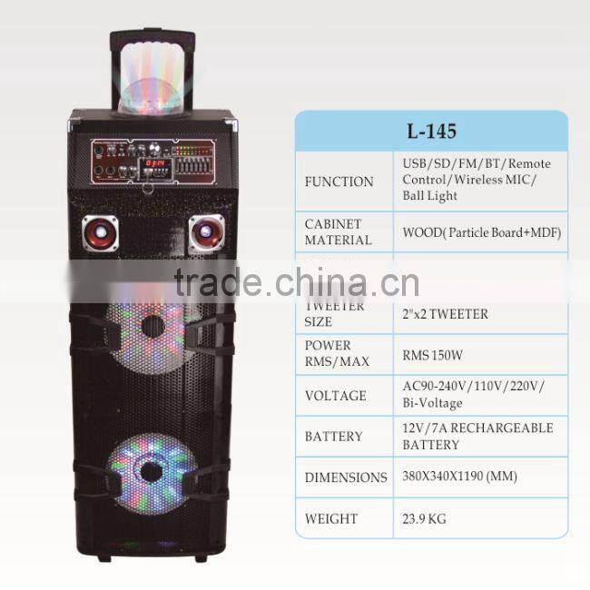 New Bluetooth Trolly/Portable Speaker with 10inch subwoofer