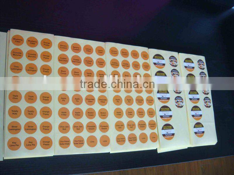 shanghai printing round sticker label