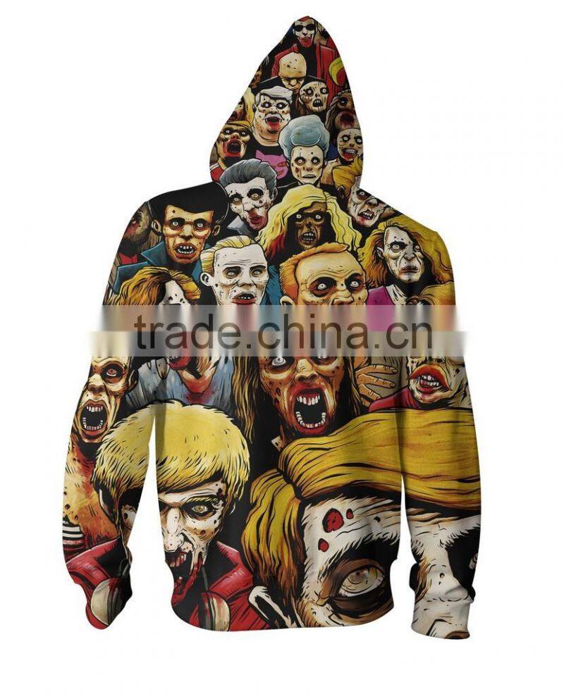 Custom made Men's sublimation Pattern 3D Hoodies