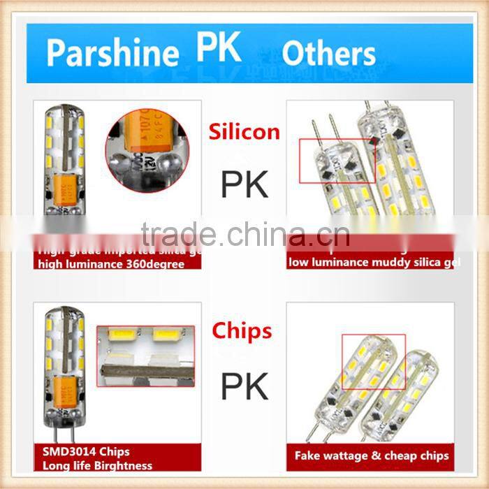 China silicon 3w G4 3W 12V Led Bulb with CE and RoHS