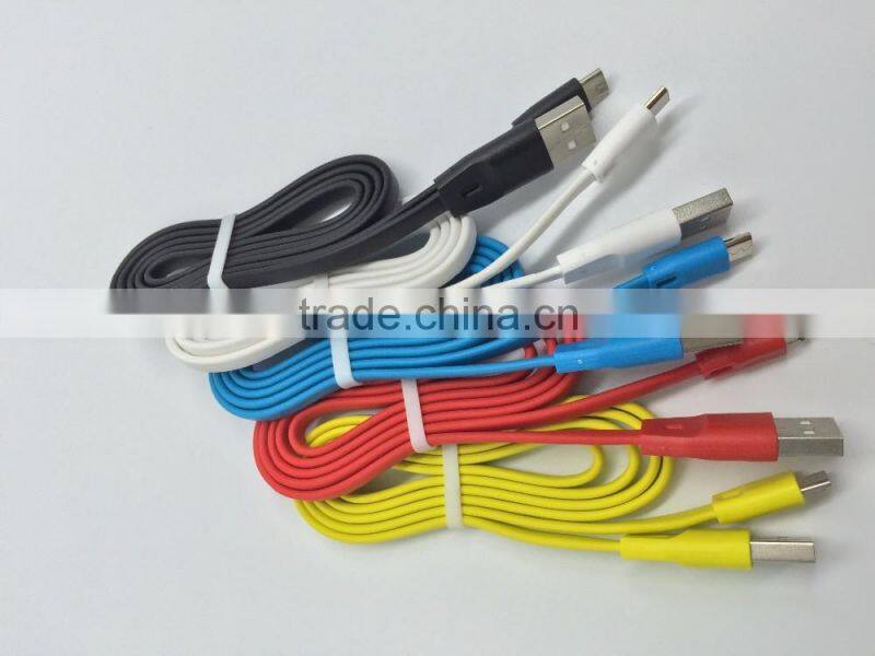 wholesale TPE jacket Fast Charging micro usb Data Sync power cord for iphone