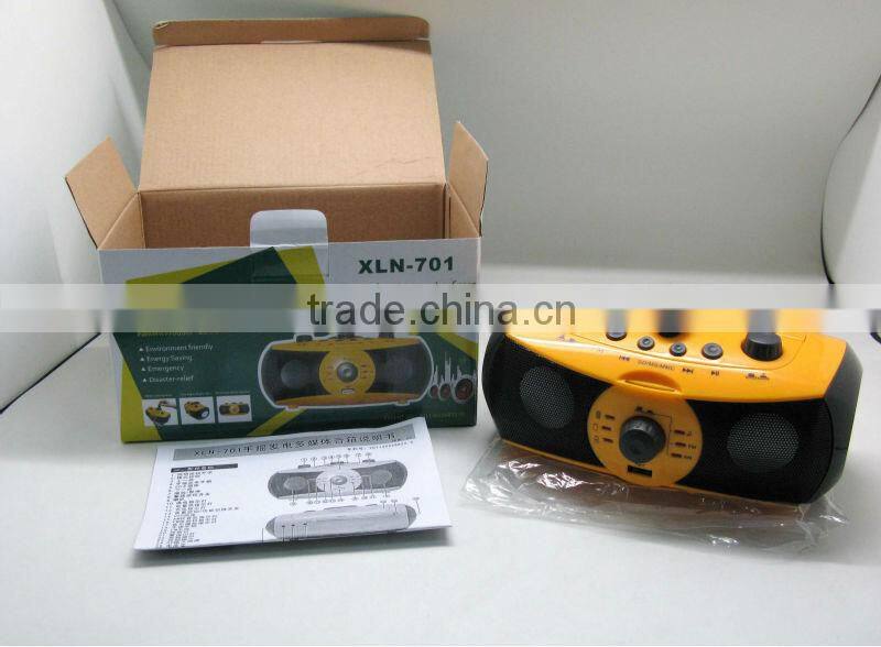 Multi Music Player Flashlight with usb Charge SD Card Input for Camping