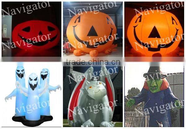 inflatables jack and spider for Hallowmas decorations