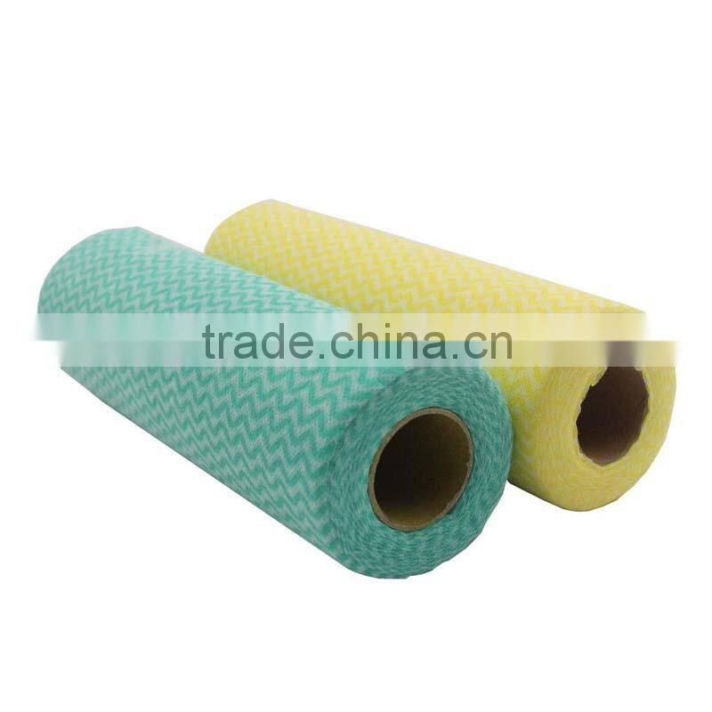 Manufacturer high quality viscose polyester spunlace roll cleaning cloth