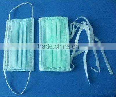 Disposable Blue Earloop Nosefoam Procedure 3-ply Face Mask