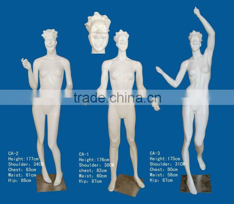 female abstract cartoon mannequin