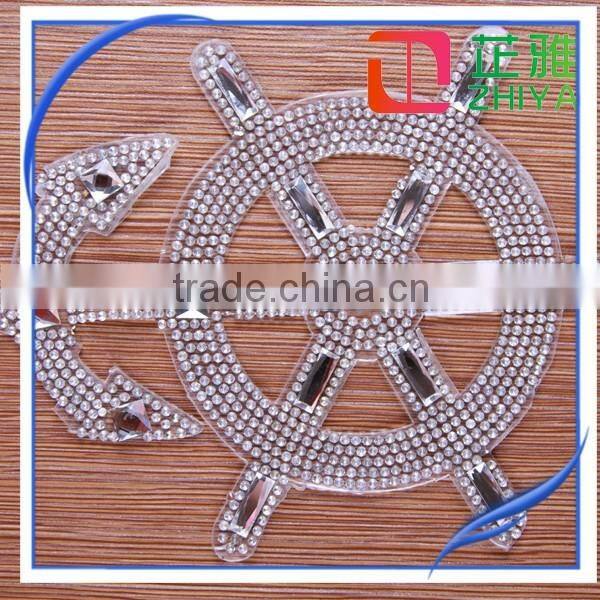 wholesale 2016 Custom Skull theme rhinestone transfer for Clothing