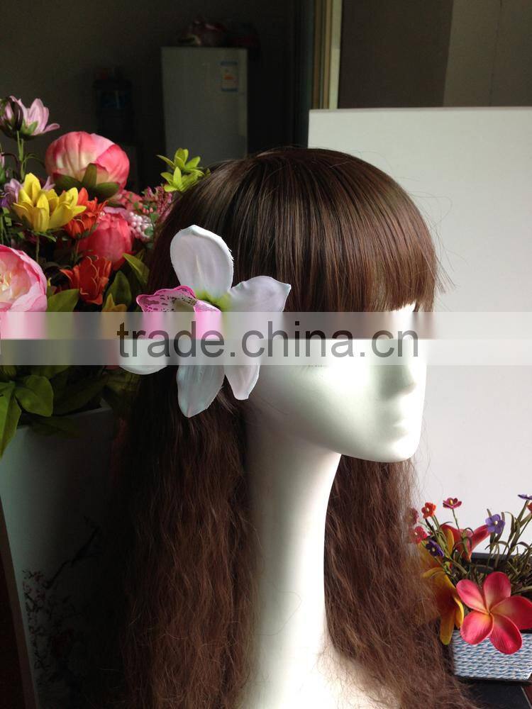 Artificial Cymbidium Hair Flower Orchid Flowers Hair Clip