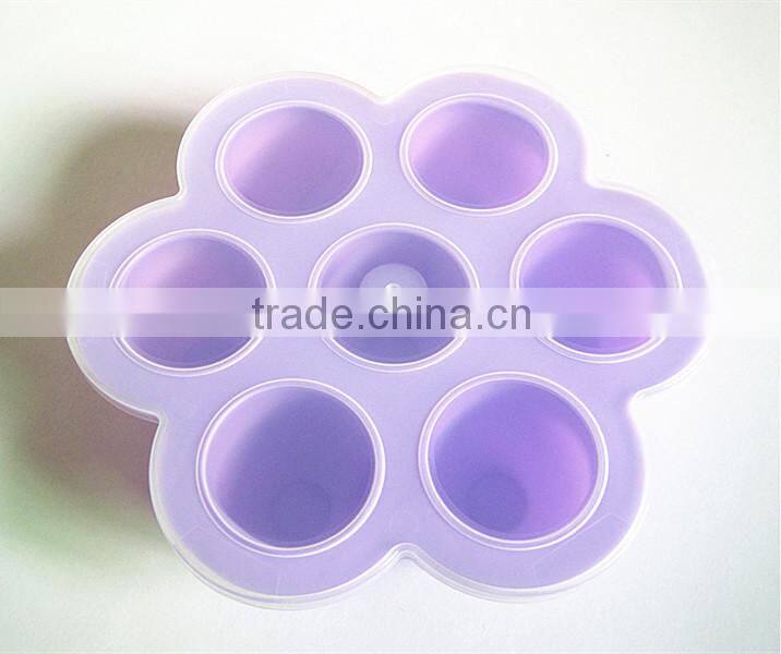 Wholesale FDA food grade non stick bpa free silicone baby food containers
