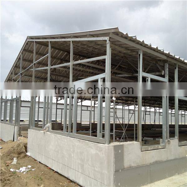 customized design light steel structure farm building chicken shed made in china