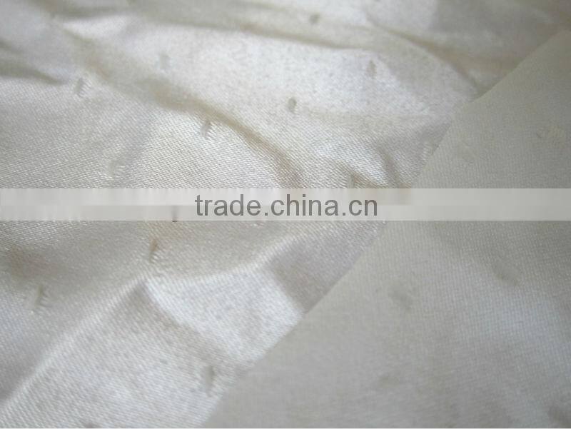 100% polyester jacquard spandex satin fabric for lady dresses