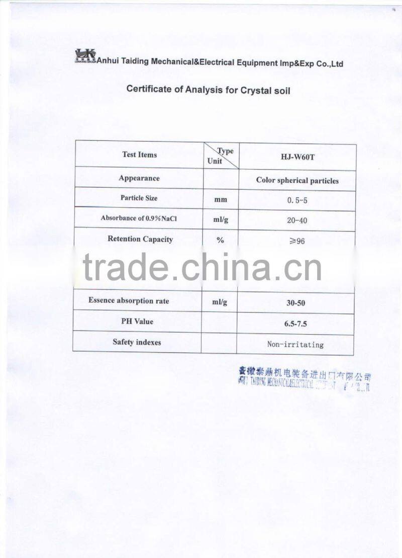 Crystal Soil Type water beads crystal soil