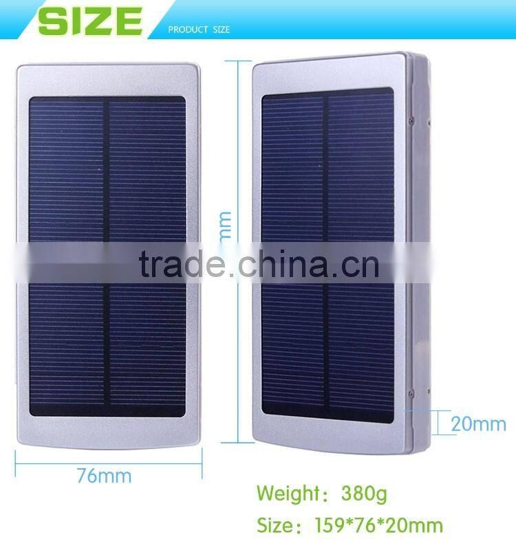 solar power bank 30000mAh portable power banks for mobile phone
