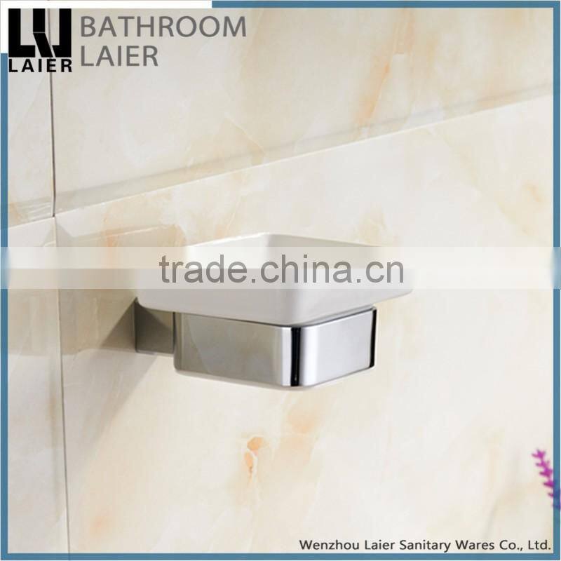 20839 hot selling euro style new square design zinc bathroom accessories wall mount soap dish