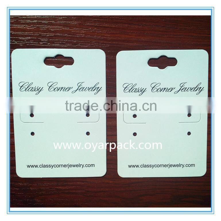 custom printed paper cardboard earring display cards